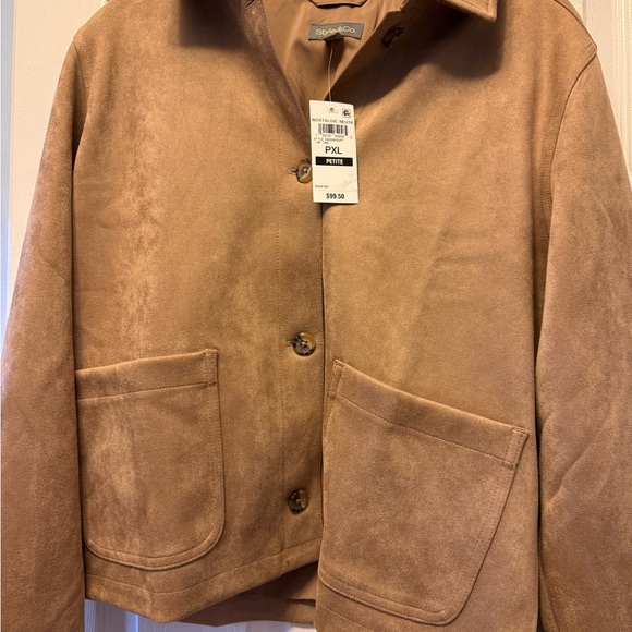 Tan Suede Women's Jacket - Picture 7 of 8